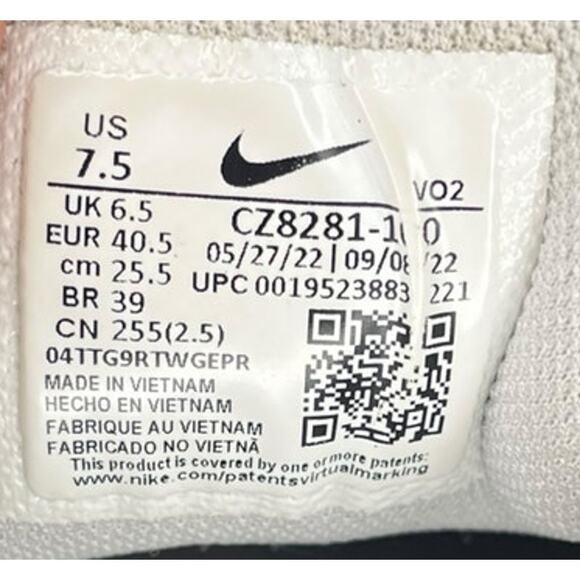 Mens Nike Metcon 7 CZ8281-100 Synthetic Athletic Running Sneaker Shoes 7.5 White - Picture 6 of 6